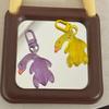 2Pcs Creative Color Change Duck Keychain  Colorful Roast Duck Keychain Novelty Cute Backpack Decoration Accessories Gifts