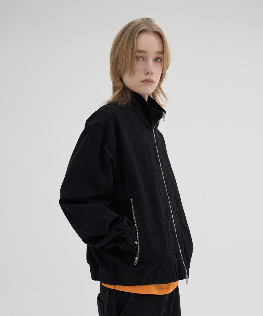 Knouun Stand Collar Jacket (Black)