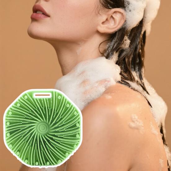 Bath Brush with Ultra-Soft Bristles Ergonomic Grip Hanging Design Rich Foam Exfoliating Body Brush Skin Cleansing Brush