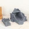 Gothic Building Ruins Terrain Scenery Unpainted Miniature Building Model 3D Printed Wargaming Terrain Scenery Building Ornaments