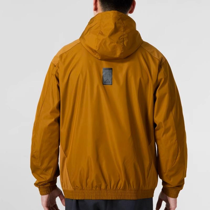 Adidas Color Block Casual Hooded Woven Running Jacket Men Jacket Khaki IP4921