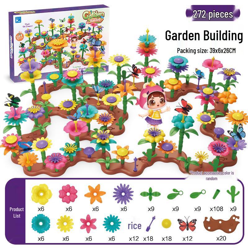 Interlocking DIY Garden Building Blocks - Free Shipping Children's Assembly Toy