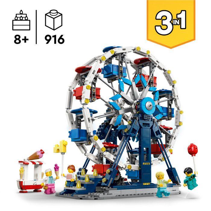 LEGO Creator 3-en-1 31389 La Grande Roue Légendaire - Jeu 8 ans - Décoration de Chambre