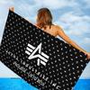 A-Alpha La I-Industries Logo Microfiber Beach Towel Absorbent Quick Dry Soft Yoga Swimming Resort Mountain Climbing Towel