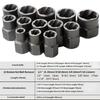 Universal 26Pcs Broken Bolt Removal Tool Set With Various Size From 2.5Mm To 19Mm Suitable For Various Mechanical Repair Tasks
