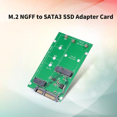 M.2 NGFF To SATA Adapter Card MSATA SSD To SATA III Converter Support 2230 2242 2260 2280