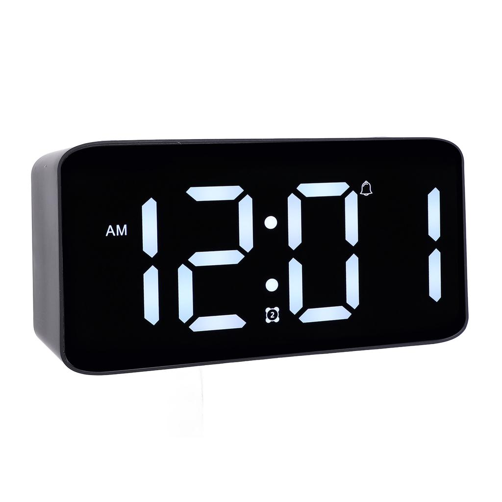 Bardzo głośny budzik z wibratorem pod łóżko Duży wyświetlacz LED Budzik wibrujący z kablem