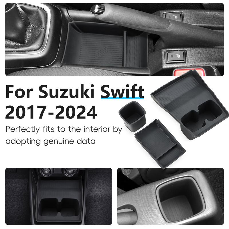 Car Cup Holder Tray For Suzuki Swift Sports ZC33S 2017 2018 2019 2020 2021 2022 2023 2024 Center Console Storage Organizer