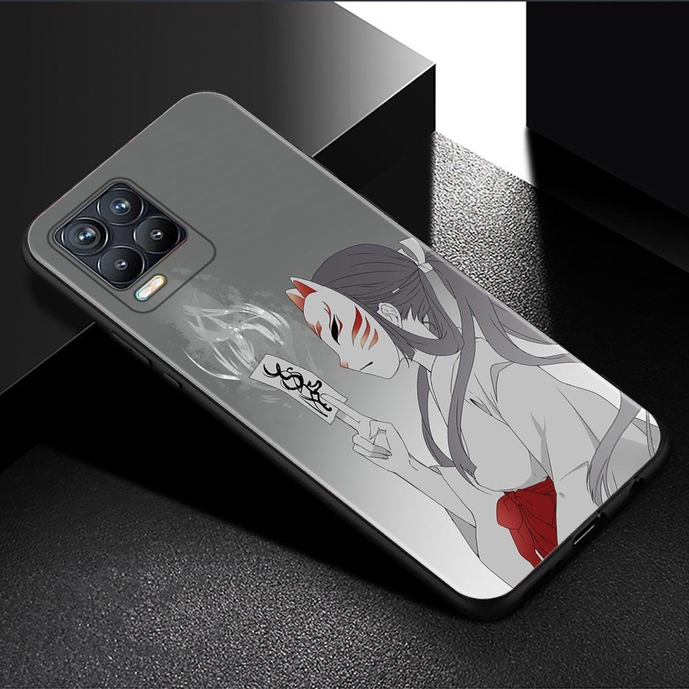 Handyhülle für Oppo Realme GT 8 7 6 5 Pro C3 C11 C21 C21Y C20A XT X7 X50 Pro Ultra Silikon Capa Schwarze Schale Anime Fox Mask