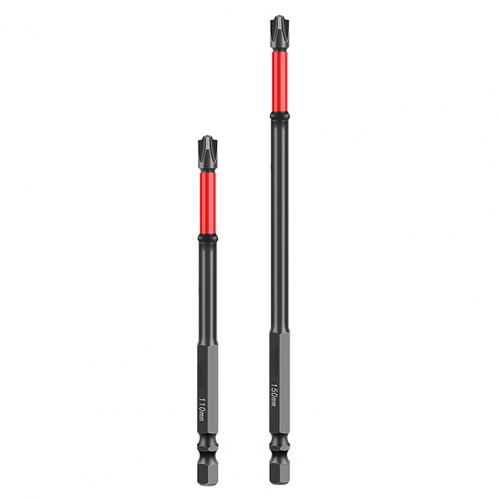 Heavy-duty Electrical Screwdriver Set Durable Impact Screwdriver Bit Set with Magnetic Slotted Heads Corrosion for Slot for Diy