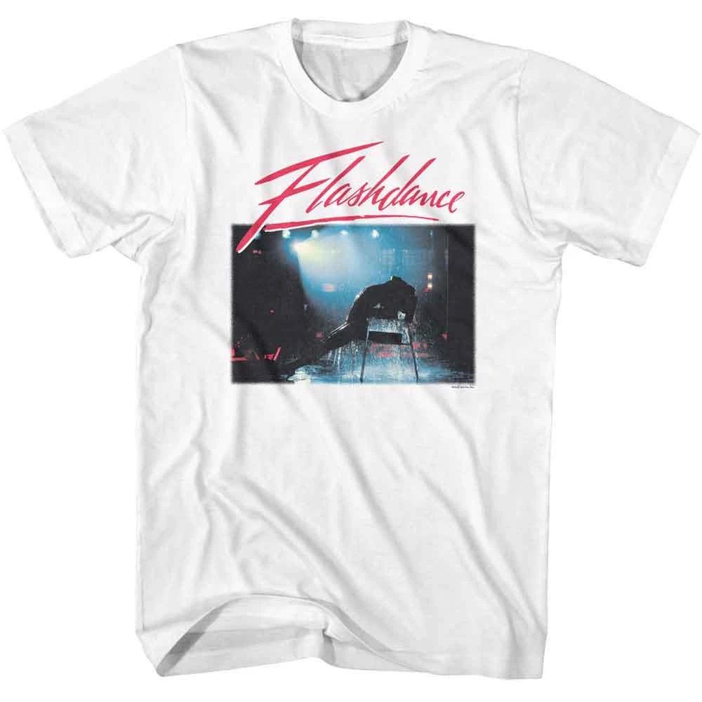 Flashdance - Chair Scene - American Classics - White Front Print Short Sle 120