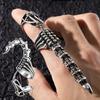Verplaatsbare Schorpioen Ring Punk Sieraden Vingertop Speeltje Stressverlichting Vintage Gotische Rolpantser Knokkel Metaal Rock Volledige Vinger Ringen