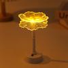 Creative Floral LED Acrylic Desk Lamp - Luxurious Decorative Night Light