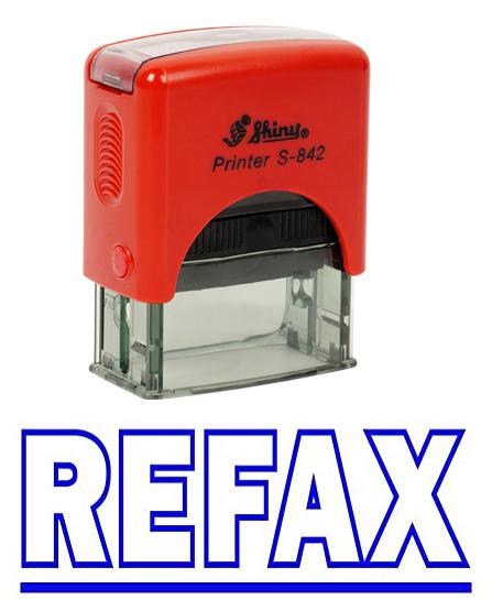 REFAX Self Inking Rubber Stamp Custom Shiny Office Stationary Stamp