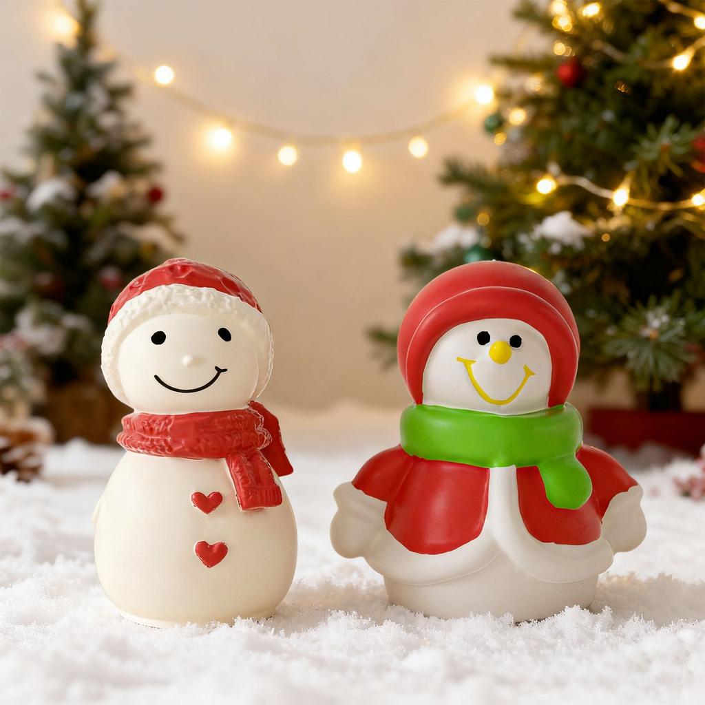 Snowman Plaster Mold White Resin Drip Mold Scented Candle Mold Versatile For Candle Making Christmas Decoration Home Decor