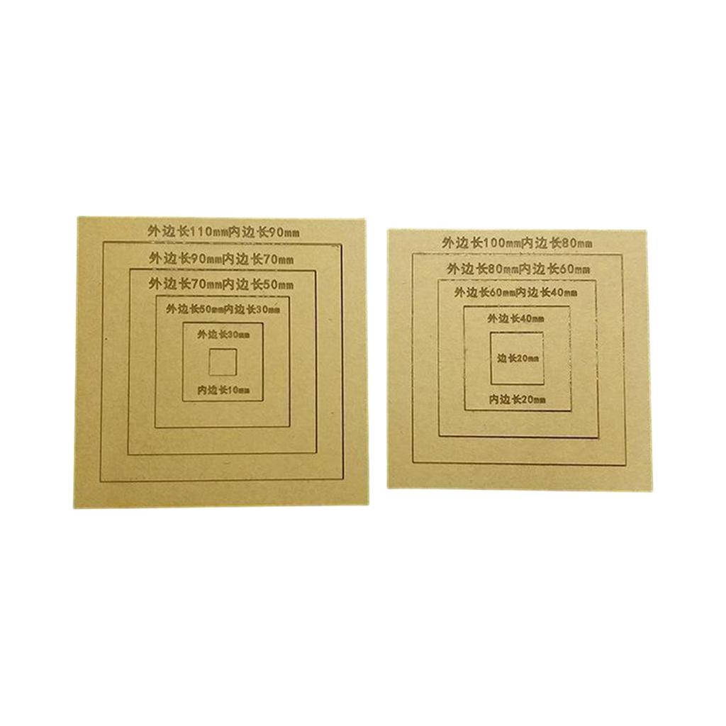 2x Quilting Templates Patchwork Quilting Ruler DIY Clothing Patchwork Ruler