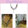 Geometric Pearl Drop Necklace With Stainless Steel Chain For Women And Men