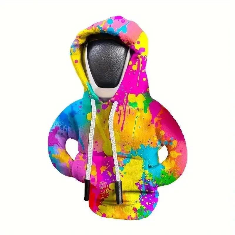 Hoodie Car Gear Shift Cover Fashion Gearshift Hoodie Car Gear Shift Knob Cover Manual Handle Gear Sweatshirt Change Lever Cover