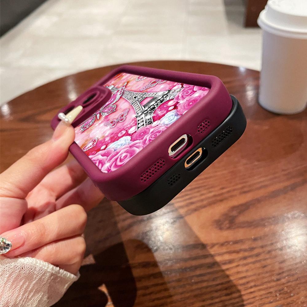 Angel Eye Soft TPU Phone Case for Samsung A05 A04 A10 A30 A13 A23 A53 A14 A24 A34 A54 A15 A25 A35 A55 S20 S23 FE S24 Ultra Ae62 Butterfly Eiffel Tower