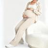 Maternity Yoga Pants, With A Belly Pocket, Stretchy Wide-leg Work/casual Pants, Maternity Loungewear Pants