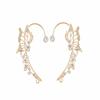 Elegant Butterfly Ear Cuff Sparkling Zircon Women Ear Loop Crystal Clip Earrings  Versatile Jewelry