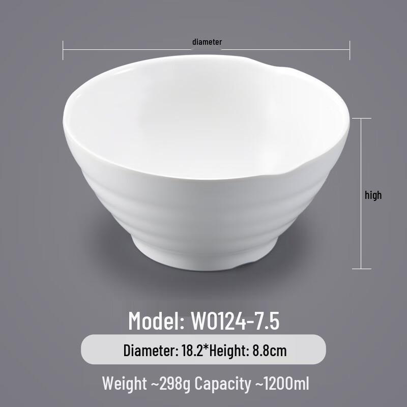 

Commercial Melamine Soup Noodle Bowl