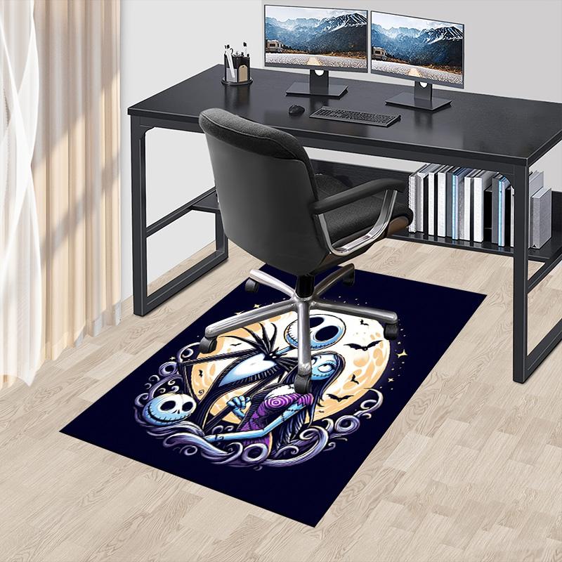 Nightmare Before Christmas Carpet For Playroom Bedroom Living Room Sofa Home Decorkids Game Area Rug Nonslip Floor Mat