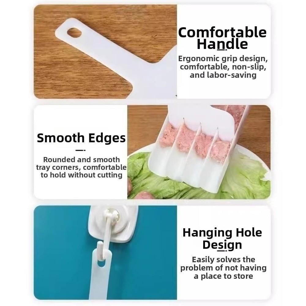 Spoon-Shaped Meatball Maker Squeeze Molding Fish Ball Maker Meatball Molding Tool Home Kitchen