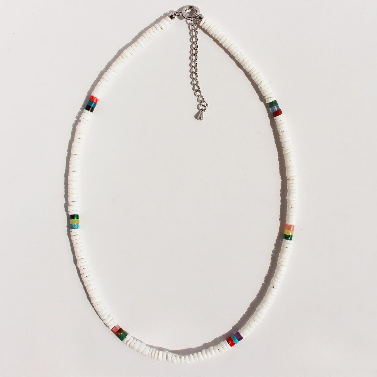 

Перебільшене намисто ручної роботи з бісеру в мушлі у святковому стилі, кольорове накладне шиї, велика цукерка 951