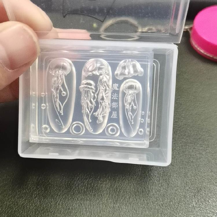 Silicone Resin Molds Silicone Manicures Moulds Nail Decoration Molds for DIY