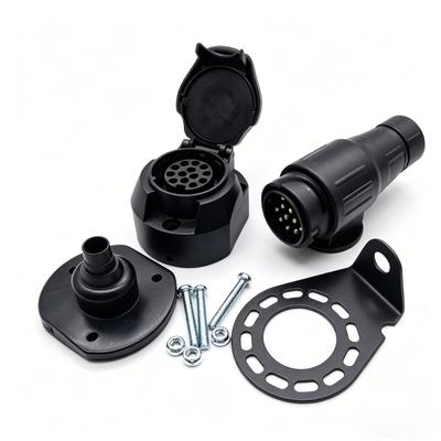 12V 13 Pin Trailer Connector Caravan Accessories Trailer Plug Caravan Trailer Electrics Plug Trailer Adapter for Car Truck RV