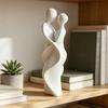 3D Printed Couple Statue Modern Abstract Lovers Figurine Romantic Crafts for Wedding Valentine's Day Gifts Home Bedroom Shelf TV Cabinet Decor