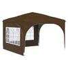 Pop Up Party Tent 290 X 290 X 245 Cm Taupe