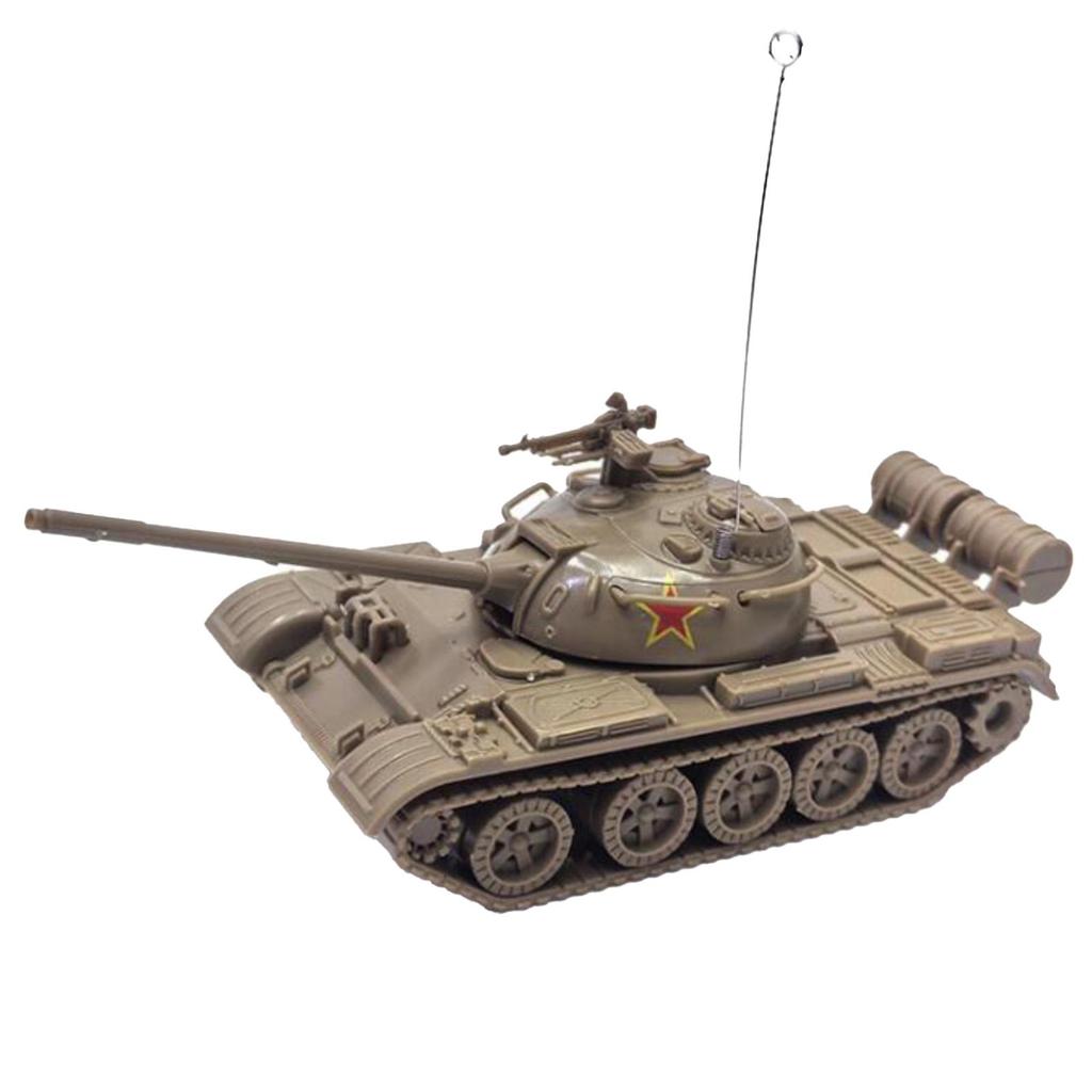 2 Pieces 1/72 4D Assembly Model DIY Assemble Building Miniature Tanks Light Tank Toy