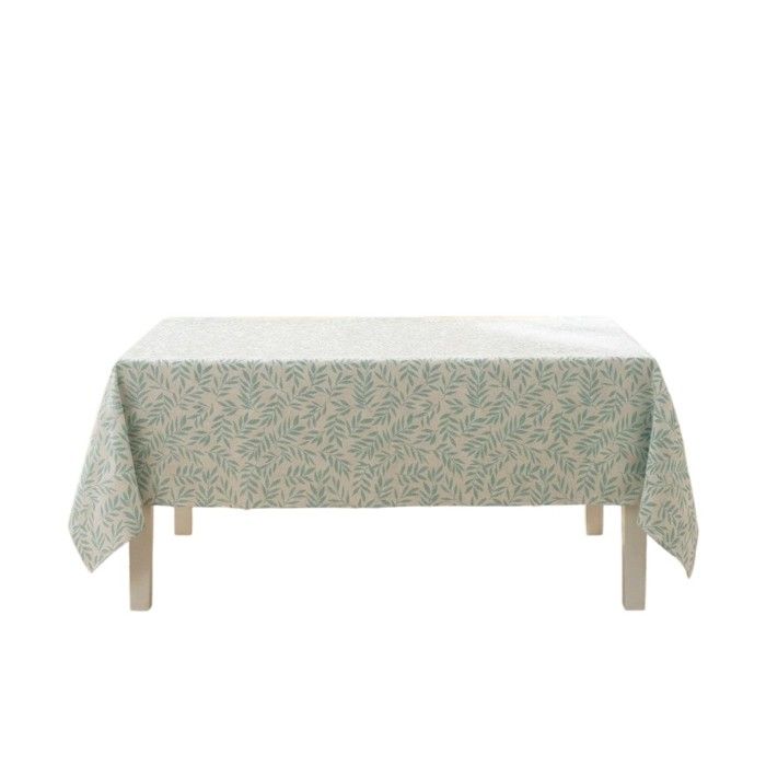 Nappe effet lin 140 x 240 cm Naia sauge