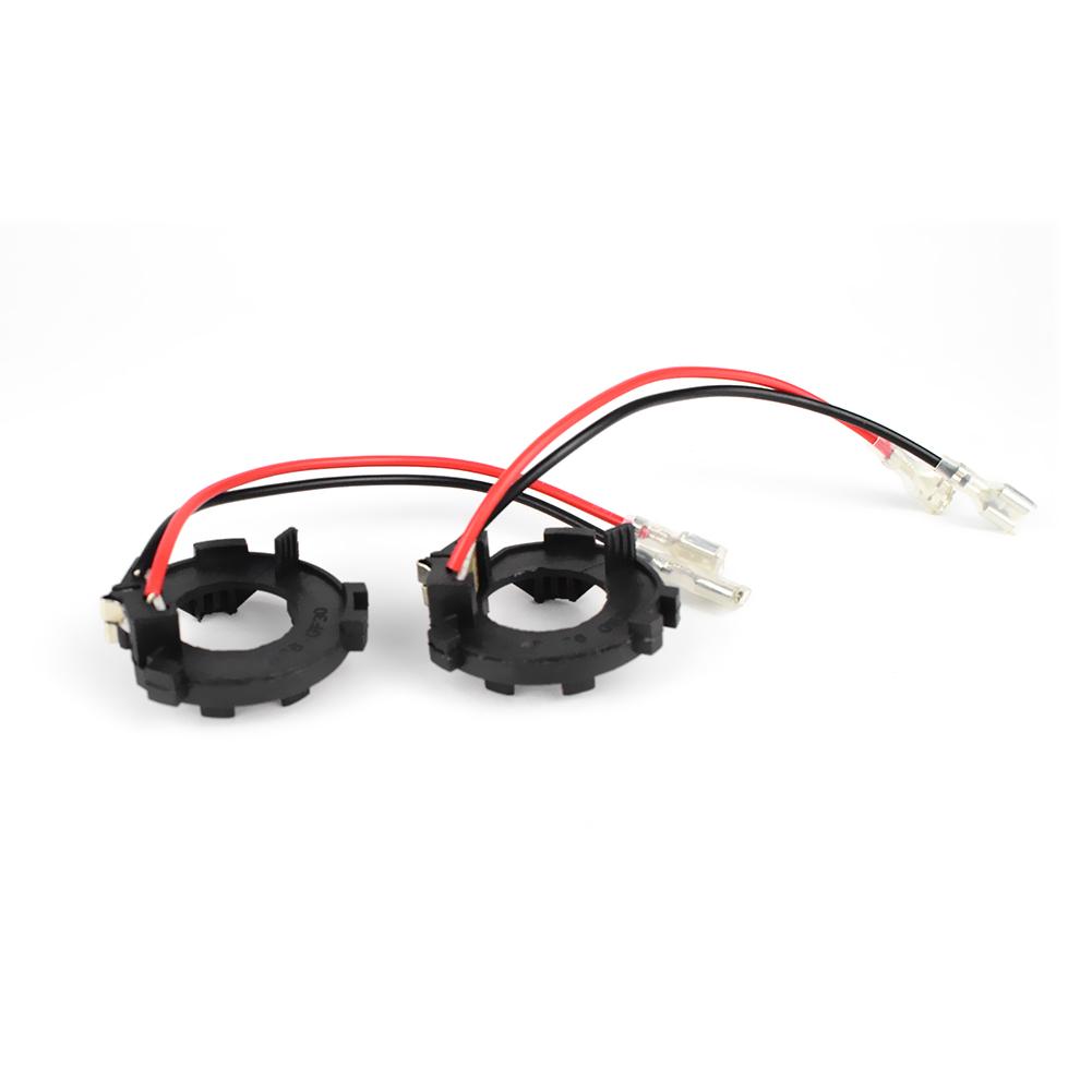 1 Pair H7 LED Headlight Bulb Base Adapters Holders for Vito Golf Jetta MK7