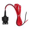 12V Car Cigarette Lighter Socket Adapter ID 21mm 0.8in Black with Spring Cover for Motorcycles Boats