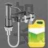 Under Sink Countertop Built-in Soap Dispenser with Extension Tube Press Pump Kitchen Soap Dispenser Filter Basket