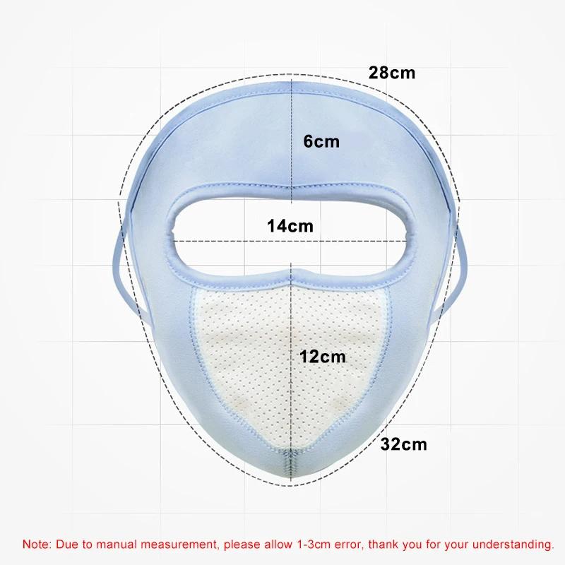 Sonnenschutzmaske aus Eisseide, für Outdoor-Sportarten, Anti-UV-Gesichtsmaske, Radfahren, atmungsaktive Anti-Staub-Gesichtsabdeckung, Ohrmaske zum Aufhängen für Frauen und Mädchen