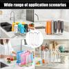 Bottle Rack Dryer 8-Pole Foldable Space Saving Cup Draining Holder Baby Bottle Dry Rack For Glass Mugs Wine Decanter Jars