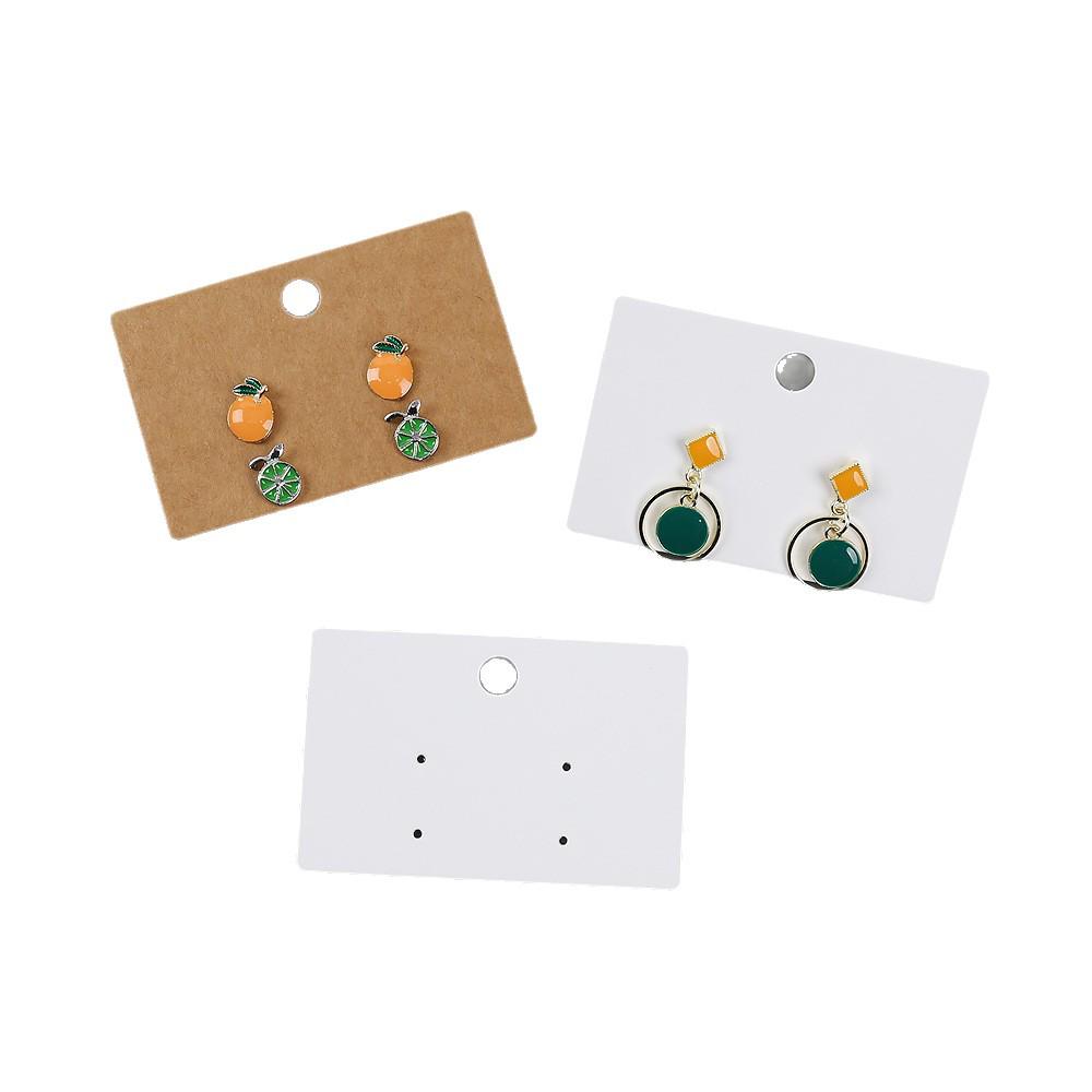 Kraft Paper Earring Display Cards for Studs