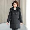 Cotton jacket mid-length down padded jacket women's Korean version loose padded jacket 2025 new winter jacket