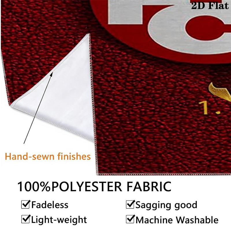Kaiserslautern Fc Crest Custom Name Wall Tapestry Aesthetic Wall Hanging Printed Fabric Blanket Decorative Tapestries for Bedroom Living Room Home Dec