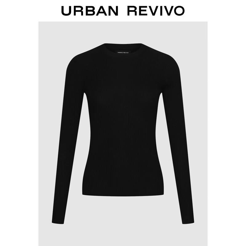 UR Women's Ribbed Knit Long-Sleeve Sweater