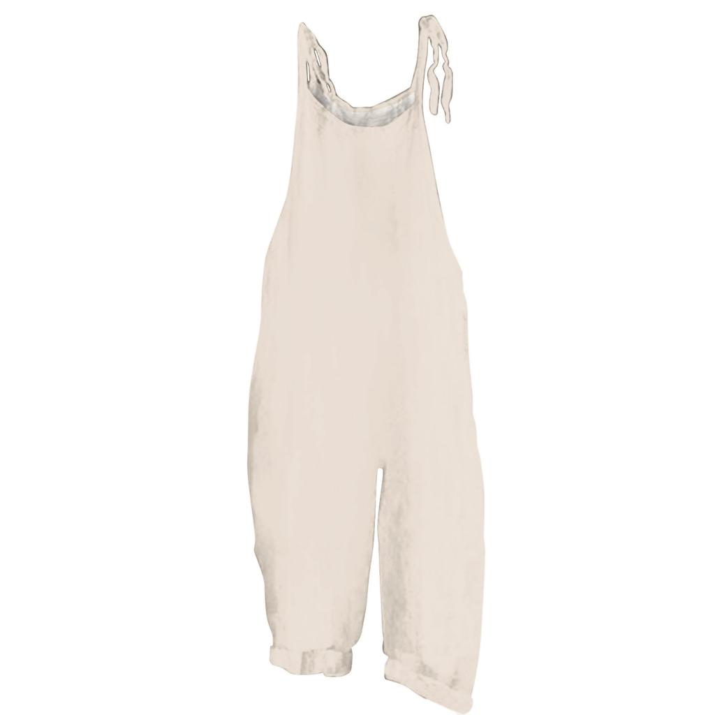Kids Casual Solid Color Jumpsuit Overalls Adjustable Strap Wide Leg Pants Comfortable Fit Suitable for Everyday Wear and Outdoor Activities