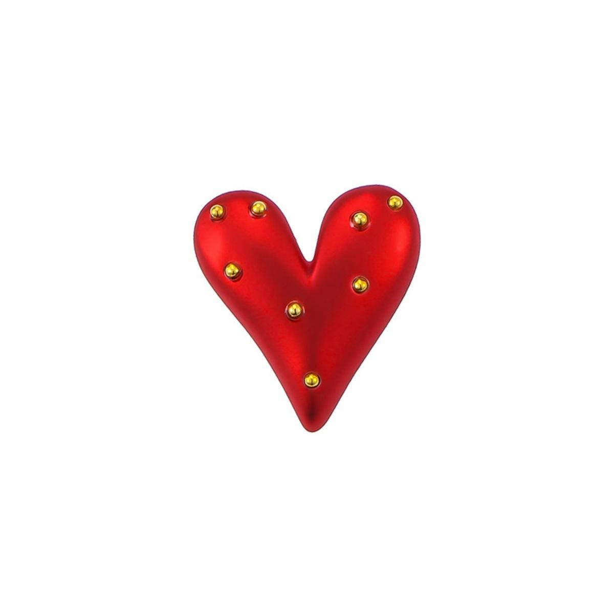

Summer red love anti-light brooch buckle women s high-end sense light luxury fixed clothes shirt neckline buttons accessories