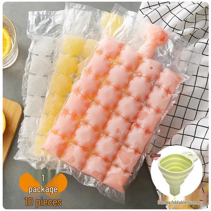 Disposable Self-Sealing Ice Cube Bags