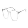 Armani GIORGIO George Side Letters Plastic Square Optical Frame Men and Women Same Style Couple Model Transparent Color