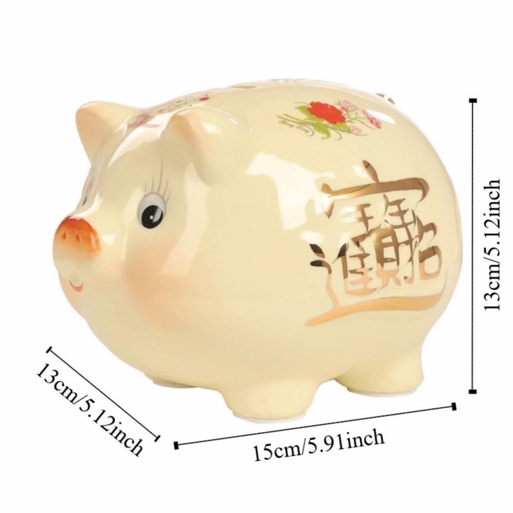 Viel Glück Sparschwein Tier Goldene Bohnen Behälter Niedliches Schwein Münzen Spardose Kinder