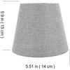 BESTOYARD Grey Cylindrical Cloth Lampshade for Table & Floor Lamps